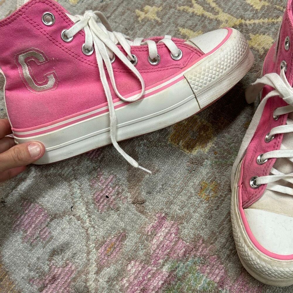 Converse chuck taylor lift pink sz 5